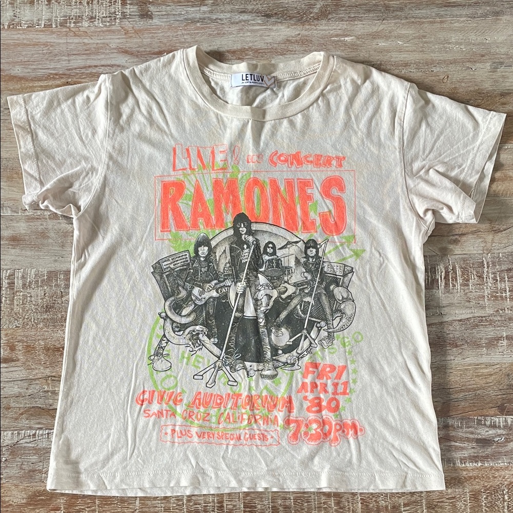 Anthropologie LetLuv Ramones Tee